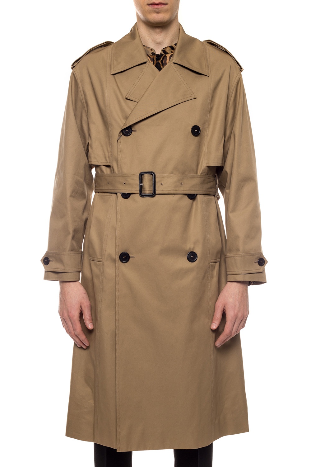 breasted trench coat | IetpShops | Funktioner Yves saint laurent